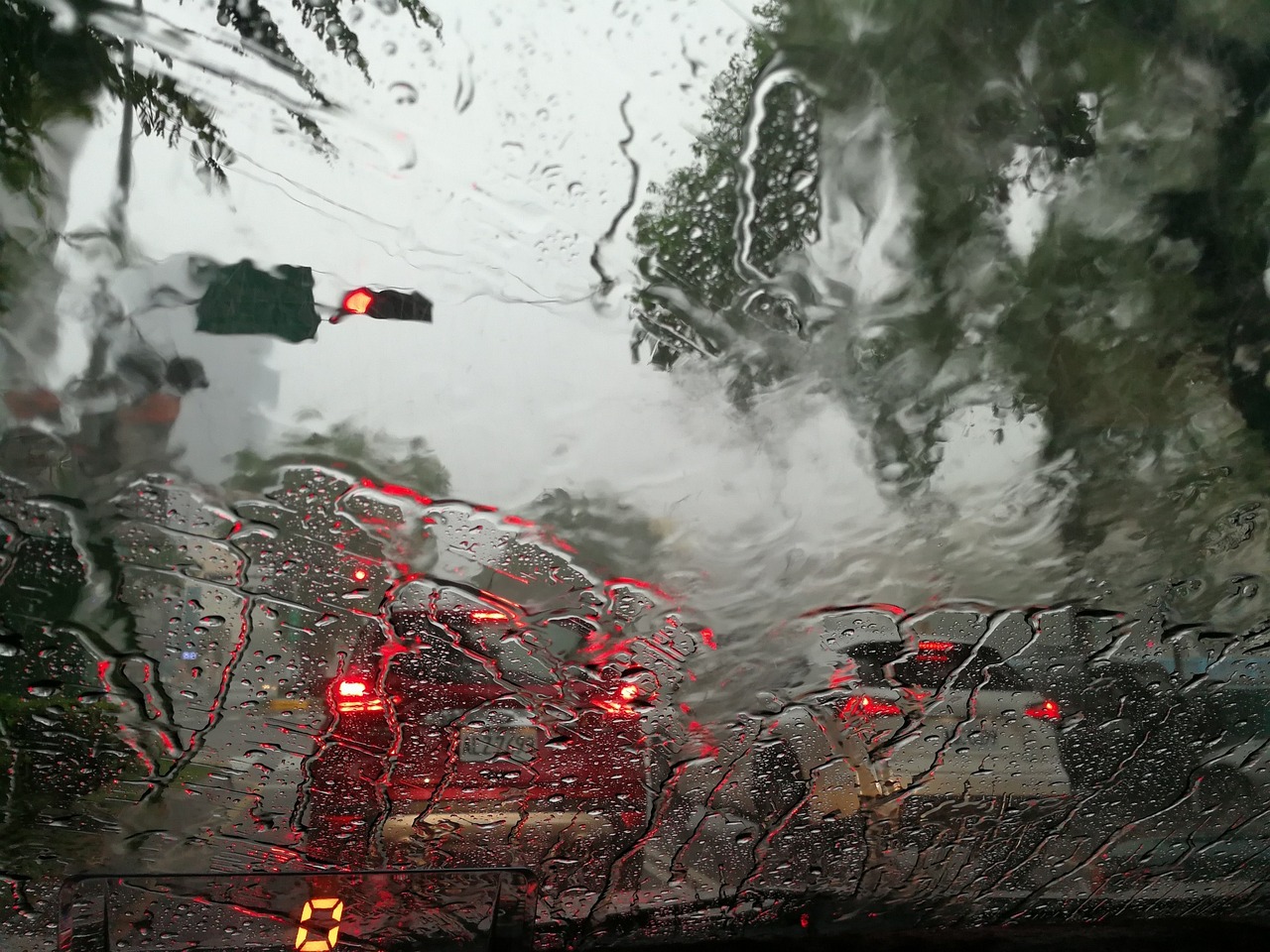 Stock image of downpour