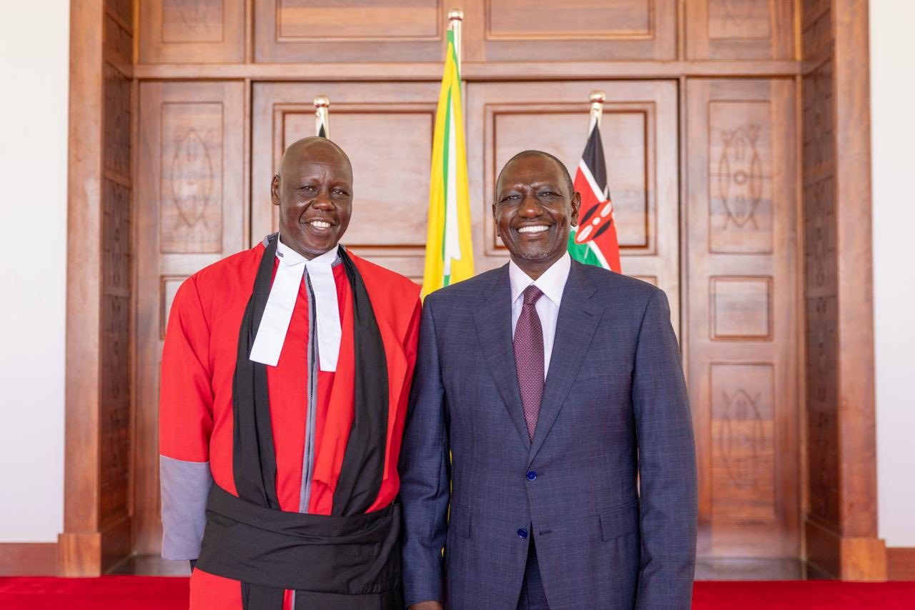 Katwa Kigen alongside President William Ruto when he was sworn in as Court of Appeal Judge. Katwa Kigen alongside President William Ruto when he was sworn in as Court of Appeal Judge.