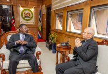 National Prayer Breakfast is Constitutional; High Court Declares National Assembly Speaker Moses Wetang'ula bids farewell to Archbishop Hubertus Matheus Maria van Megen