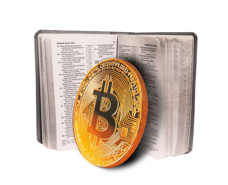concept-photo-religious-charity-donations-gold-bitcoin-resting-against-open-pages-bible-holy-money-church-religion-preach-305790790