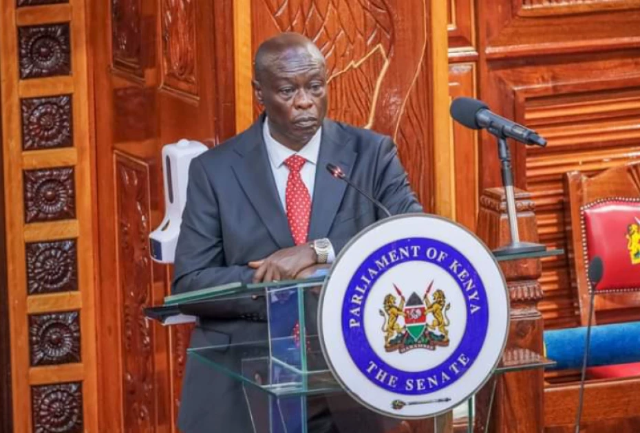 DP Rigathi Gachagua appears before the Senate during his impeachment hearing on October 16, 2024. DP Rigathi Gachagua appears before the Senate during his impeachment hearing on October 16, 2024.