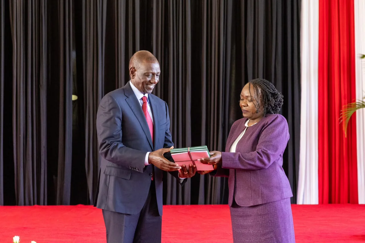 President William Ruto receives the Kenya National Commission on Human Rights report on reparations for victims of human rights violations at State House, Nairobi on June 15, 2026. ( President William Ruto receives the Kenya National Commission on Human Rights report on reparations for victims of human rights violations at State House, Nairobi on June 15, 2026. (