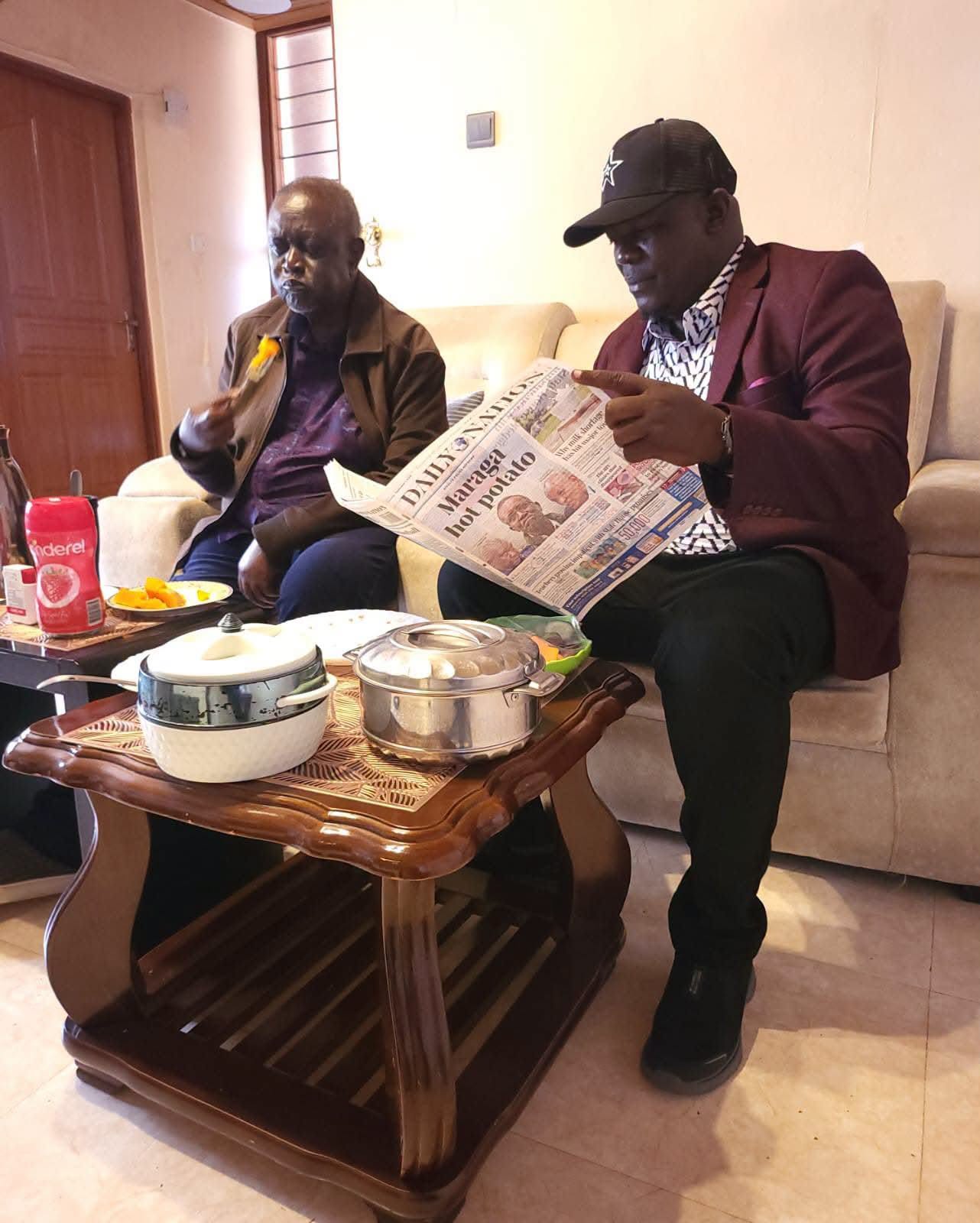 Oburu Odinga at His Home after being Discharged. Oburu Odinga at His Home after being Discharged.