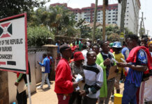 Foreigners Given 90 Days To Get Their Necessary Documentation Burundi nationals stand outside their country's embassy as they seek travel documents to return to Burundi after Kenyan President William Ruto ordered a crackdown on small-scale traders from abroad, in Nairobi Kenya, September 7, 2026. REUTERS/Monicah Mwangi