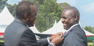 I fought Ebola in Liberia; It is not a Death Sentence. Dr. Komu Mutunga being awarded by President Uhuru Kenyatta